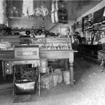 Interior of the dry goods side of the Hackbarth mercantile store that was built in the early 1900s on the northwest corner of Main and Front Streets.